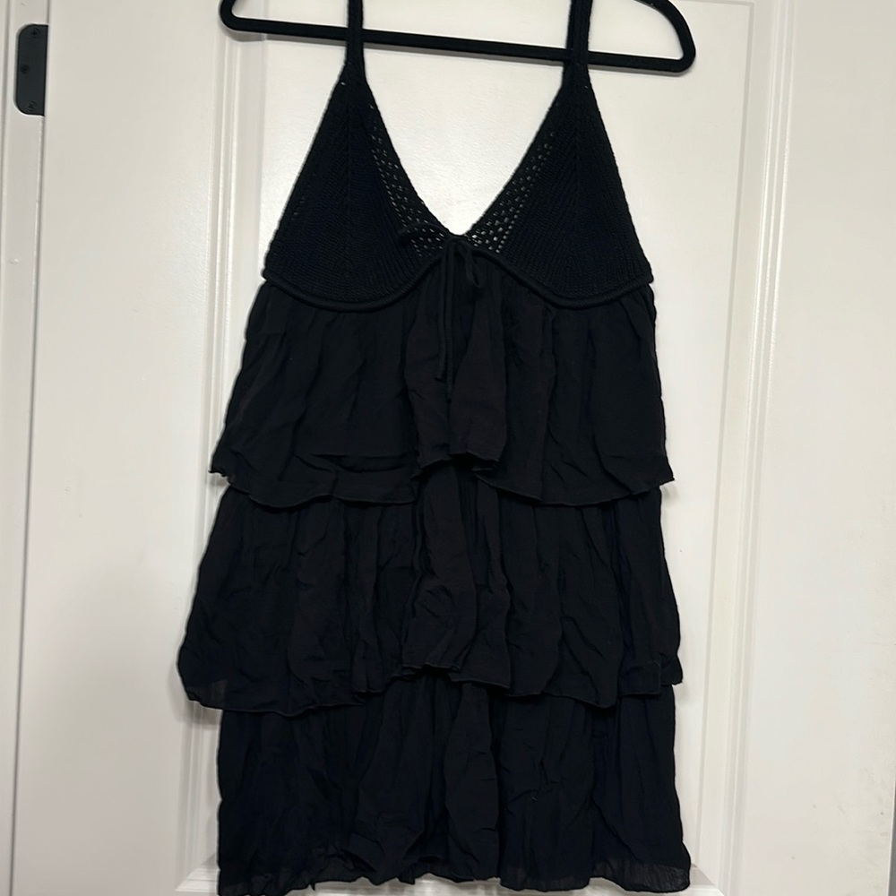NWT Zara black mini dress